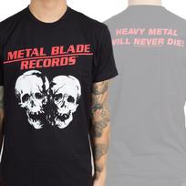 Metal Blade Records Kaukolės Kardai Spausdintas Medvilninis Marškinėlis Legendinė Sunkaus Metalo Plokštelė XL Jubiliejinis Unisex Trumpomis Rankovėmis Marškinėlis S white
