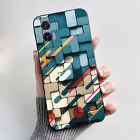 Skirta Motorola Edge 30 Neo dėklas Madingas prabangus mielas šaunus juodas minkštas TPU dangtelis Moto Edge 30 Lite dėklams Edge30 Fusion buferis Edge 30 Lite blue