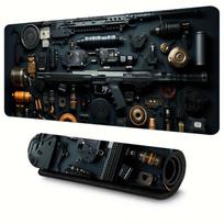 Large Gaming Mouse Pad with Assault Rifle Design Computer Office Game Table Mats XXL xcm Rubber Antislip Keyboard Desk Pads 800x400x2mm black