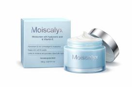 Moiscalyx Moisturiser with Hyaluronic Acid & Vitamin E | Daily Hydration Cream | Non-Comedogenic | Dermatologically Tested | For All Skin Types white