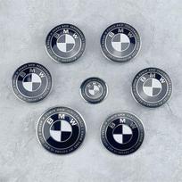 BMW M E46 E90 E60 Išorinės Automobilio Dalys 7vnt Automobilio Variklio Dangtis Priekis Galas Bagažinė Emblema BMW Visi juodi E53 E39 E90 E60 E93 E87 E34 G20 X3 X5 F30 F20 X136 VO2 5r A 45-82-74-68x4