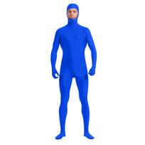 Zentai Suit Cosplay Leotard Full Bodysuits Green Screen Suit Helovino kostiumai 140 blue