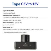 Pwm Fan Controller With Pd Qc Fast Charging Dc 12V 24V 5V Multi-Voltage Input Speed Regulator For Diy Cooling Fans A3