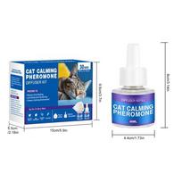 Cat Pheromones Calming Diffuser Refill Reduce Fighting Diffuser Plug In 60-Day Pets Calming Pheromone For Relax blue