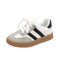2025 Kids' Velcro Sports Trainers: Soft, Solid Sole Shoes for Spring/Autumn 27 white