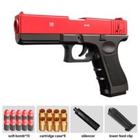 Soft Bullet Toy Gun Shell Ejection Foam Darts Pistol Desert Eagle Airsoft Gun Toy Gun Toy For Boys Girls Outdoor Games raudona