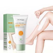 Bioaoua Hair Removal Cream Permanent Epilator Cream Intimate Areas Health Painless Hair Remover Growth Inhibitor For Woman Men Onesize beige
