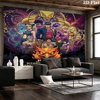 Jojos Bizarre Adventure Wall Tapestry Aesthetic Wall Hanging Printed Fabric Blanket Decorative Tapestries For Bedroom Living Room Home Decor 150cm x 200cm