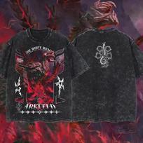 Monster Hunter Wild ARKVELD - THE WHITE WRAITH 11.11 Retro Vintage Unisex Oversi 4XL black