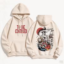 One Piece Graphic Hoodies Autumn Winter Men Manga Vintage Oversized Unisex Streetwear Trendy Sports Graphic Y2k Short Sleeves Classic XL beige