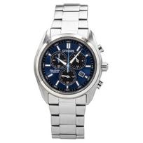 Citizen Super Titanium Chronograph Blue Dial Eco-Drive AT2590-59L Men's Watch mėlyna