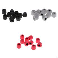 15 Pairs Earbud Memory Foam Earplug Tips For Headphone 4.5mm gray