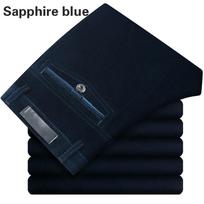 Vyriškos velvetinės kelnės, tiesios, elastingos kelnės Laisvos, aukštu juosmeniu, retro verslo formalios 38 black