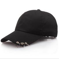 Men's Women's Fashion KPOP Hat Adjustable Snapback Baseball Cap With Rings EMA juoda