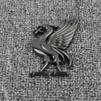 1 vnt. 3D metalinis lipdukas emblema Motociklo dekoracija Galinės bagažinės lipdukai Liverpool Kop L F C kepenų paukščiui Automobilio stilius black