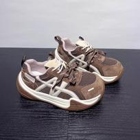 Thick-soled non-slip versatile sports shoes 2025 new women's autumn models are popular, lightweight soft soles are not tired of feet, casual shoes f 40 tamsiai ruda spalva