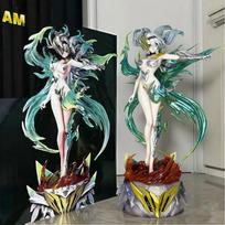 Radiant Pretty Girl Liuying Action Figures Static Model Statue Anime Manga Merchandise Desktop Ornament Trendy Toy Surprise Durable Gift gray