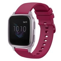 Garmin Venu SQ 20 mm vientos spalvos minkštas silikoninis laikrodžio dirželis For Garmin Venu SQ black