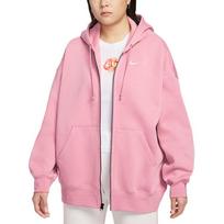 Nike logotipas, laisvo kirpimo, ilgomis rankovėmis, striukė, moteriškos striukės DD5635-699 M pink