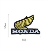 Honda individualiai siuvinėtas lipnios juostos audinio lopas, prisiuvamas ant lygintuvo, prekės ženklo motociklų vairuotojų drabužių lopai, pasidaryk pats ženklelis, krepšio dekoravimo aksesuaras black