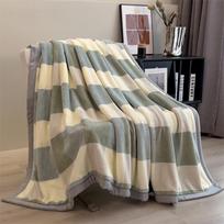 High Gram Weight Plush Milk Fleece Blanket: Double-Sided, Thick, Warm Sofa/Nap Throw 100x120 cm