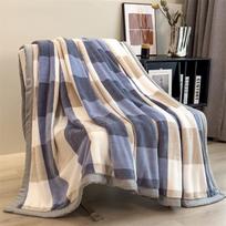 High Gram Weight Plush Milk Fleece Blanket: Double-Sided, Thick, Warm Sofa/Nap Throw 100x120 cm