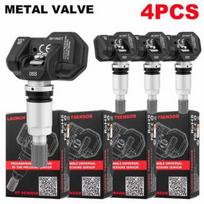 LAUNCH LTR-05 TPMS Sensor 315MHz/433MHz Dual Frequency Screw-in Metal Valve (Adjustable Angle) Tire Pressure Monitor System Prog TSENSOR-05S