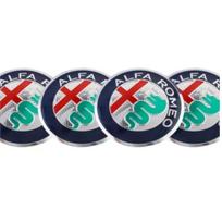 Automobilio lipdukai Alfa Romeo ratlankių centrinėms dangteliams Metaliniai emblemos lipdukai Alfa Romeo Giulietta GT 159 147 156 Mito Brera Gi