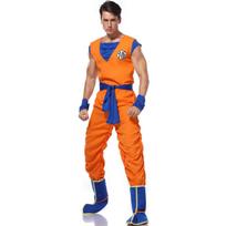 Halloween Cosplay Costume Super Saiyan Cosplay Cosplay Adult Men Anime Jumpsuits Halloween Carnival Costumes XL oranžinė