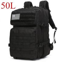 25L/50L Taktinė kuprinė Molle Bag Lauko Krepšiai Kuprinė žygiams Stovyklavimui Žygiams Medžioklei Žvejai GYM Krepšiai Kuprinės juoda