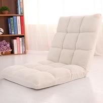 Sulankstoma tinginio sofa-fotelis sėdynė futonas recliner lova sofa tatami su 5 laipsnių reguliuojamu atlošu 15,8'' x 31,5'' balta