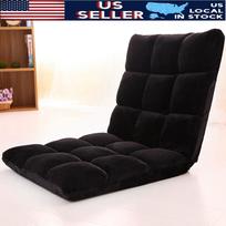 Sulankstoma tinginio sofa-fotelis sėdynė futonas recliner lova sofa tatami su 5 laipsnių reguliuojamu atlošu 15,8'' x 31,5'' juoda