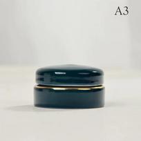 7 ml keraminis tuščias kremui, kosmetikai, makiažui indelis, indelis akių šešėlių kremui, lūpų balzamui, skaistalų dėžutė, senovinės spalvos mėginėlių buteliukai black