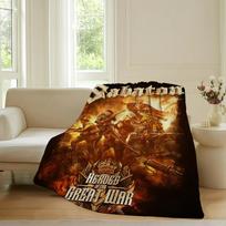 Muzikinė grupė S-Sabaton Antklodė Sofai Biurui Lovai Lėktuvui Kelionei Miegui Skaitymui Atsipalaidavimui Stovyklavimui Minkšta Ir Šilta 30x40in white