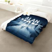 Žaidimas Alan Wake Mesti flanelės pledas: Minkštas, draugiškas vaikams, šiltas, antistatinis, visų sezonų, skalbiamas, sofa, lova, namai 75x90cm gray