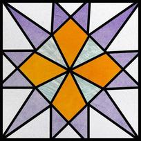 Matiniu langu plėvelė Vitražo lipdukai Art Deco dizainas Gėlė Statiniu būdu prilimpantis lipdukas Nuimamas namų dekoras UV spindulių blokavimas (as the picture,30X30cm) orange