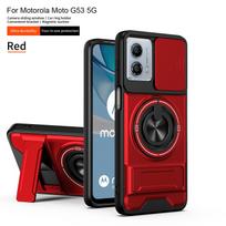 For Motorola G53 Case Moto G13 Cover Moto G23 G53 Phone case Magsafe Magnetic Fold Holder Military Armor Camera Protection Cover Motorola Moto G23 gray