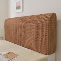 Tampri galvūgalio užvalkalai Karalienės Karaliaus dydžio lovos galvūgaliui, Slipcover, Žakardinis apsauginis nuo dulkių užvalkalas Miegamojo dekoravimui W90 x H65cm brown