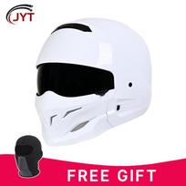 DOT ECE Tactical Motorcycle Helmet Modular Full Face Removable Mask Street Fighter Casco Moto Sportbike Racing Cruiser L balta