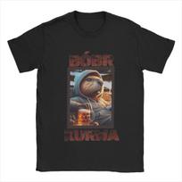 Bobr Bober Kurwa Beaver Boberek Beer And Football Tshirts For Unisex Pure Cotton T Shirts Short Sleeve Tee Shirt Party Clothes M gray