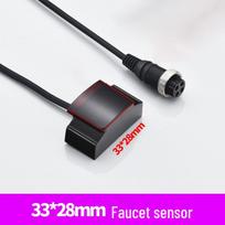 Infraraudonojo jutiklio solenoidinis vožtuvas maišytuvas praustuvei su karšto/šalto vandens valdymu ir jutiklinio rankų plovimo priedai. Faucet Sensor 33*28mm