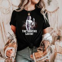 Vampire Lestat Tee, Gothic Cotton Shirt, Unisex T-Shirt, Halloween Apparel, Gift for Fans 140 black