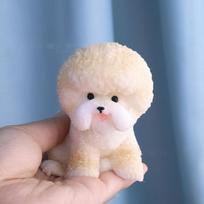 Taba Squishy Cute Puppy Schnauzer Pet Dog French Fighting Dog Teddy Dog Bichon Dog Fidgeting Toy Kids Birthday Gift Ornaments white