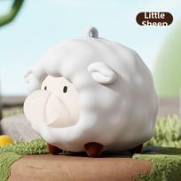 Bubble Blowing Squeeze Doll Puffs Shape Sheep Frog Cartoon Fidget Toy Cute Animals Stress Relief Soft Pinch Toys For Children gray