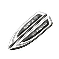 2 vnt. Peilio ženklelio dekoras Metalo Automobilio Emblema Apdailos Lipdukas Automobilio Lipdukas Nissan Nismo X-Trail Qashqai J11 Juke Patrol Priedams sidabras