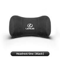 Lexus Automobilio Sėdynės Suede Atminties Medvilnės Kaklo Pagalvėlė Atrama Galvai Lexus LS LC RZ RX330 IS250 Ct200h ES300h RX350 IS300h NX300h RX400h black