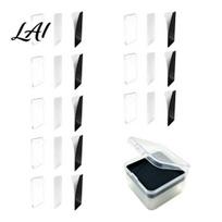 DIY Refrigerator Magnet 5/6/8/10/15/20/24 Sets Acrylic Fridge Kit Square Kits with Adhesive Backing Clear Picture Photo Holder Making Kit 8pcs white