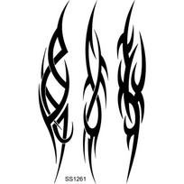 Cross Cool Totem Temporary Tattoo Sticker - Water Transfer for Back of Hand 9.8x5.8cm