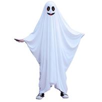 Su gobtuvu Helovino apsiaustas pelerinas Baisūs drabužiai Vaiduoklio Cosplay kostiumas Vaiduoklio pončas chalatas Suaugusiems Vaikams S-Style 2 white