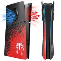 Ribotas voratinklis su aušinimo anga, skirta Playstation 5 plono disko skaitmeninio leidimo 30th PS5 dangtelio odos priekinėms plokštėms For PS5 red